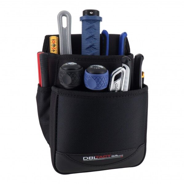 DBLTACT 2段腰袋・大 ブラック 250×190×130mm DT-02-BK 1点