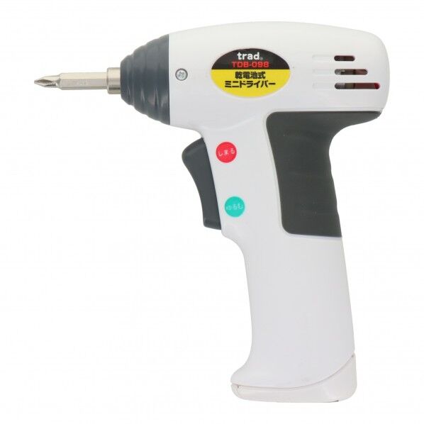 trad 乾電池式ミニドライバー ホワイト TDB-098 1点
