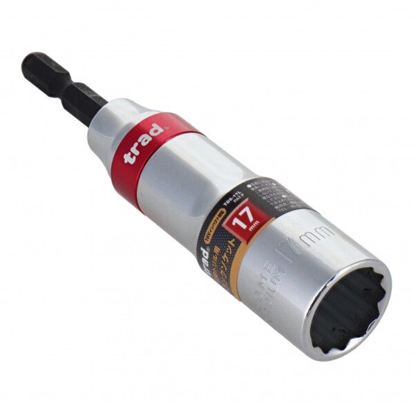 trad 電動ドリル用ロングソケット 17mm TDS-17L 1点