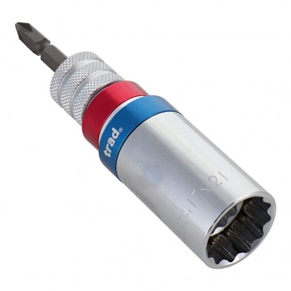 trad 電動ドリル用ダブルソケット(ビット差替式) 17/21mm TDCW-1721 1点