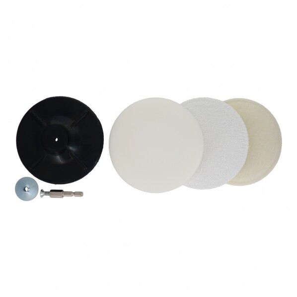 H&H 六角軸マジック付ポリッシャー4点セット 125mm MG6-D 1点