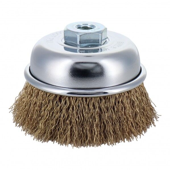 trad カップワイヤーブラシ 真鍮メッキ線 75mm 46 1点