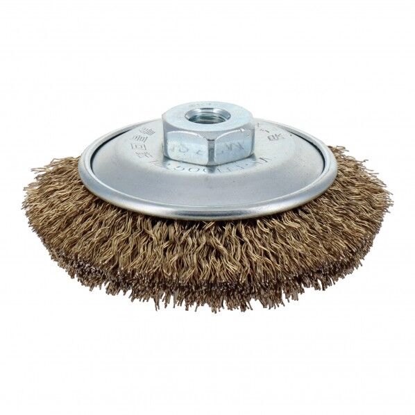 trad ベベルワイヤーブラシ 真鍮メッキ線 85mm 47 1点