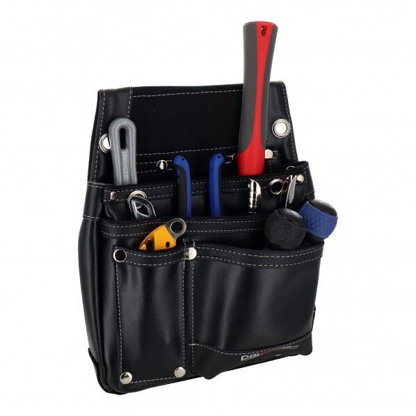 DBLTACT 本革卓越 釘袋 2段 ブラック DTL-07-BK 1本