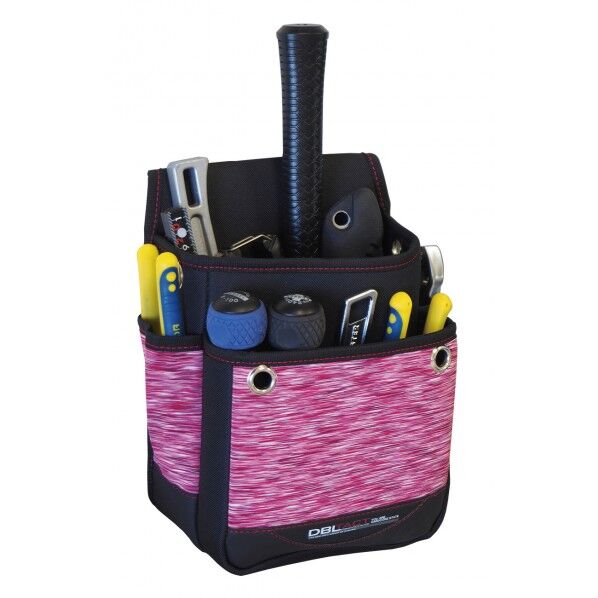 DBLTACT スパンデックスシリーズ 腰袋2段大ワイド レッド DT-02W-KR 1点