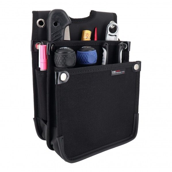 DBLTACT 帆布電工袋 ブラック 280×205×70mm DTH-01-BK 1ケ