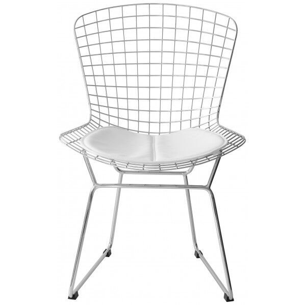ハリー・ベルトイア ワイヤーチェア リプロダクト 座面ホワイト