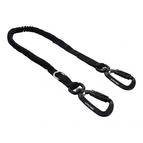 DBLTACT 布製安全コード Wロック×Wロック ブラック DT-ST-12BK 1ケ