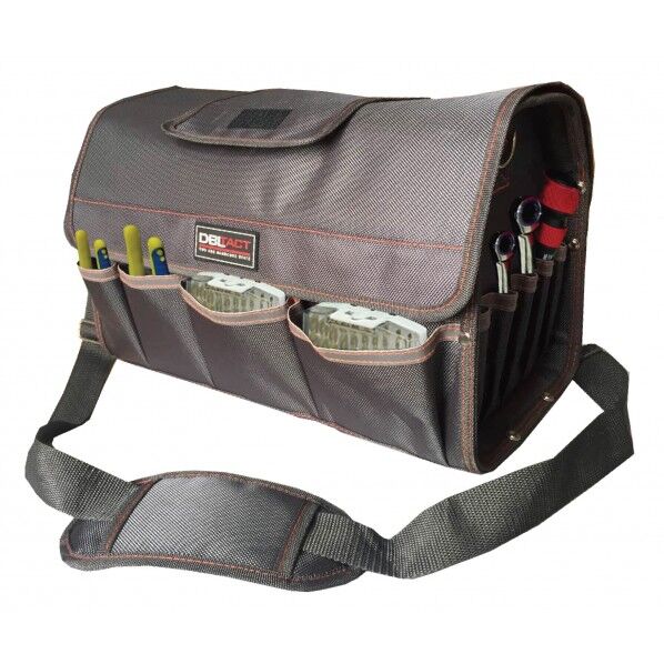 DBLTACT カバー付オープンキャリーバッグ グレー 250×420×205mm DT-SRB420C-GR 1点