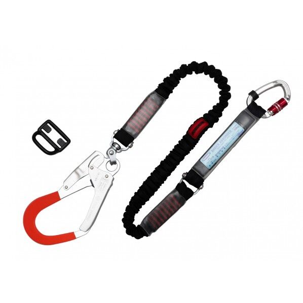 フルハーネス用ランヤード ノビロン1丁 ブラック HL-NV93SV-21KS-BK-R23SC 1点