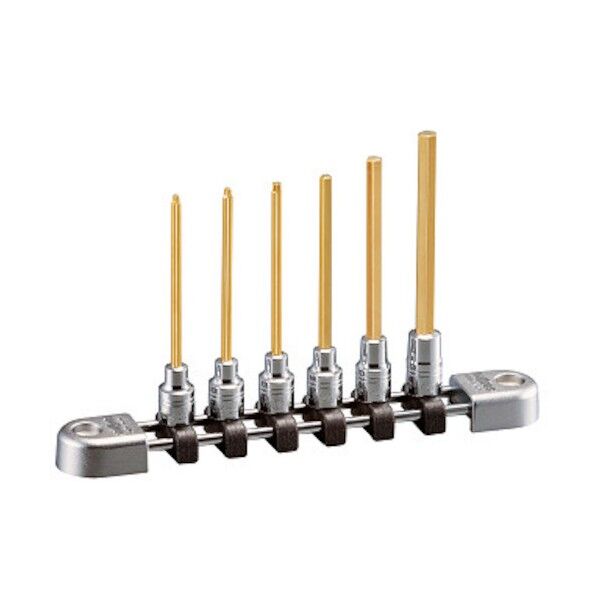 ネプロス6.3sq.ロングヘキサゴンビットソケットセット(6個組)