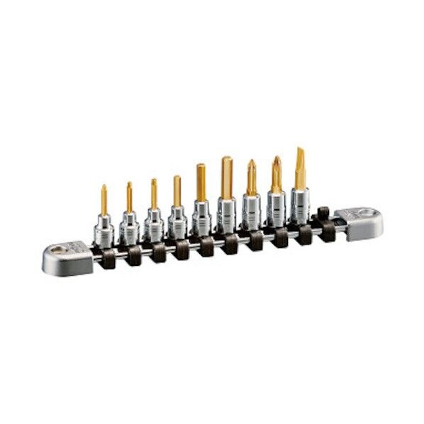 ネプロス 6.3sq.ヘキサゴンビットソケットセット(9個組)