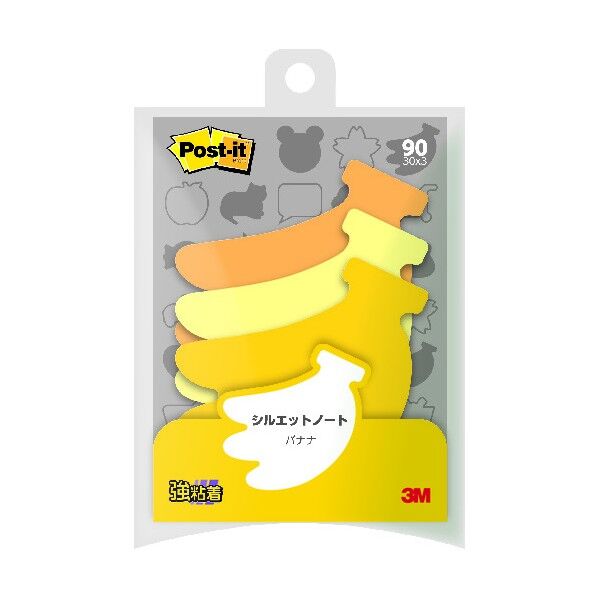 ポスト・イットシルエット強粘着バナナ SSS-BA 1個