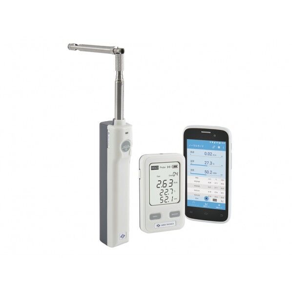 ワイヤレス風速・温湿度計