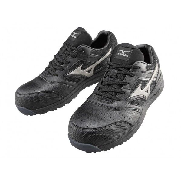 安全作業靴 ブラック×ダークシルバー