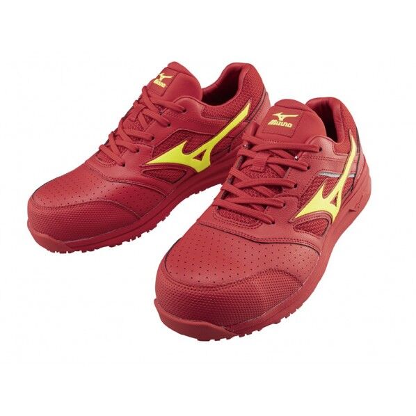 安全作業靴 レッド×イエロー