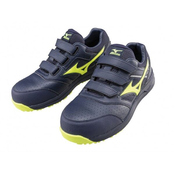 安全作業靴 ネイビー×イエロー