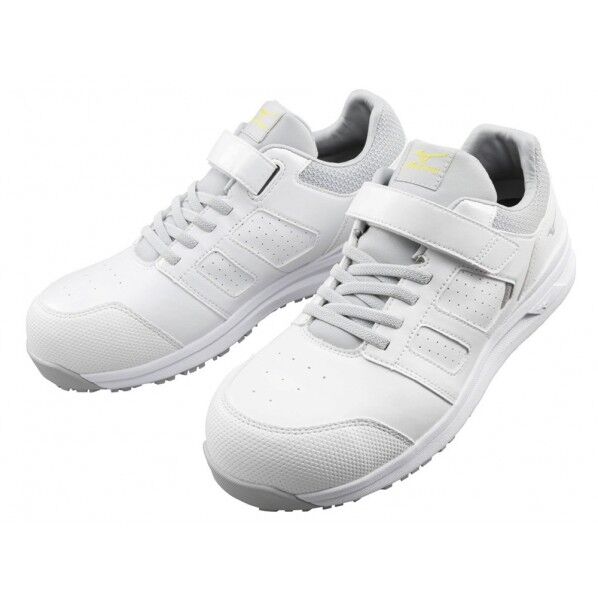 安全作業靴 ホワイト×シルバー