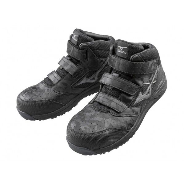 安全作業靴 ブラック×ダークシルバー