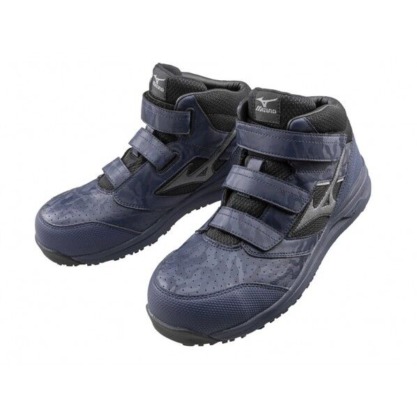 安全作業靴 ネイビー×ダークシルバー