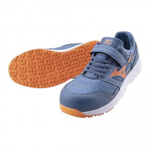 安全作業靴 ブルー×オレンジ