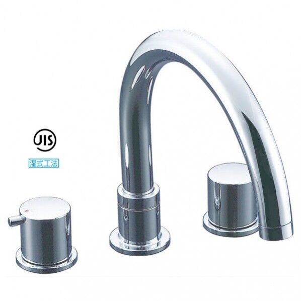 LIXIL 2ハンドルバス水栓(固定コマ式) BF-E090B-U 1点
