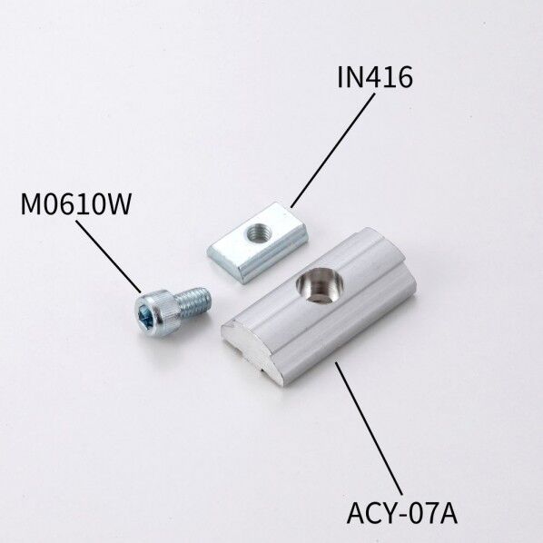  40スクエアアルミパイプ用アダプター ACY-07A 1個...