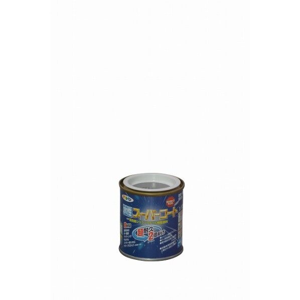 アサヒペン 水性スーパーコート 1/12L グレー 1点