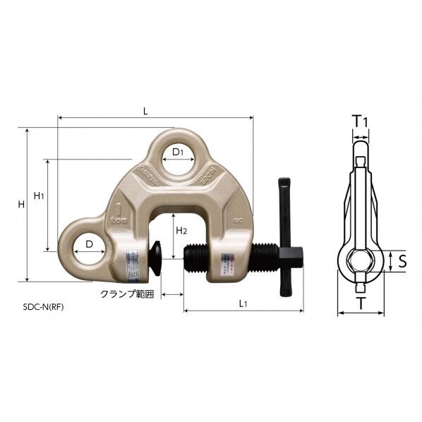 スクリューカムクランプ(ダブル・アイ型)