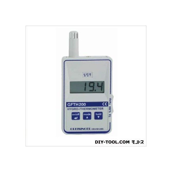 ポケット温湿度計 本体106X67X60mm、センサφ14X35mm GFTH200 1台