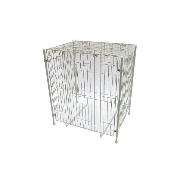 屋根付ストーブガード ホワイト 幅74.5奥行52高さ86.2(cm) YSG-KP 1