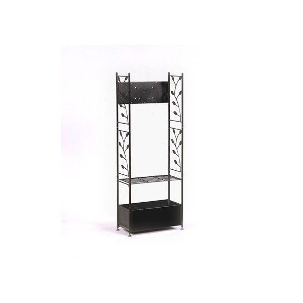 ポストスタンドリーフ マットブラック 49×23×123cm PS-01LF(MBK) 1個