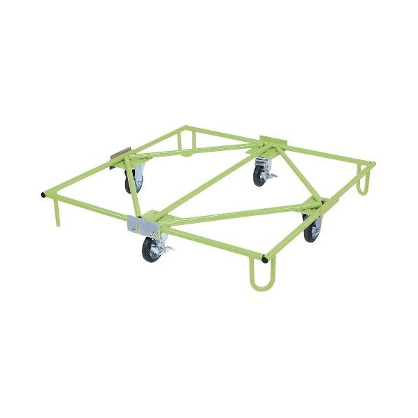 樹脂パレット台車(取手なしタイプ/樹脂パレット付)