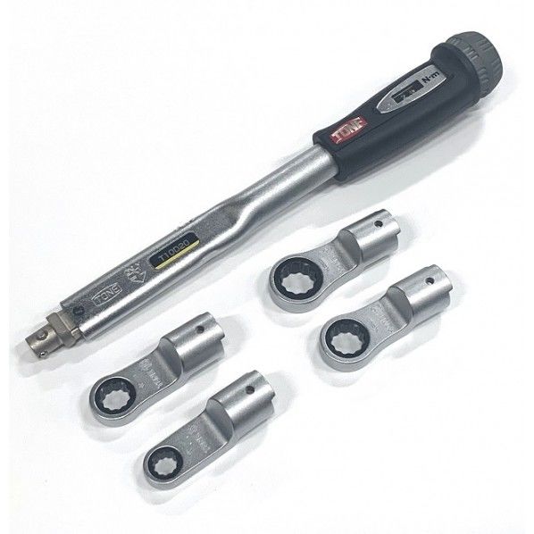 差替式トルクレンチラチェットめがねヘッド