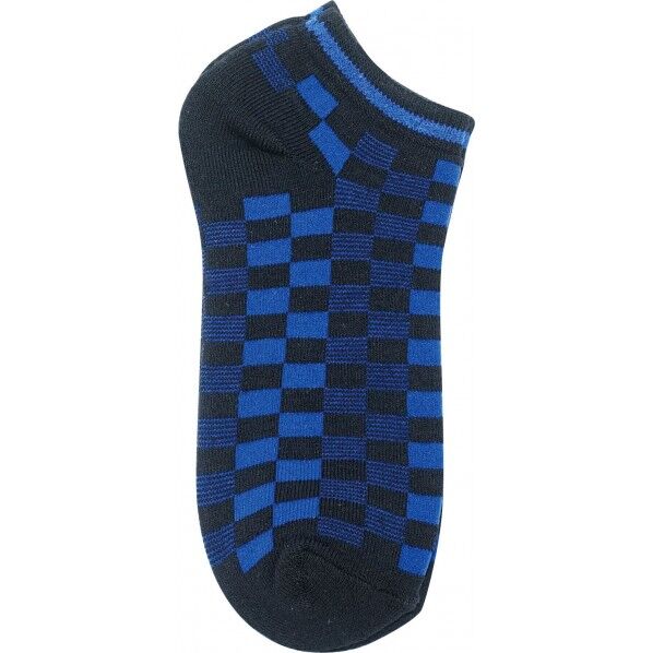 サーモ ショートソックス 先丸2P ブラック×ブルー 25~27cm JW-112 1組