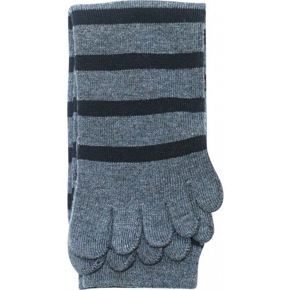 灰サーモライン入り5本指カカト無2P グレー 25～27cm JW-158 1組