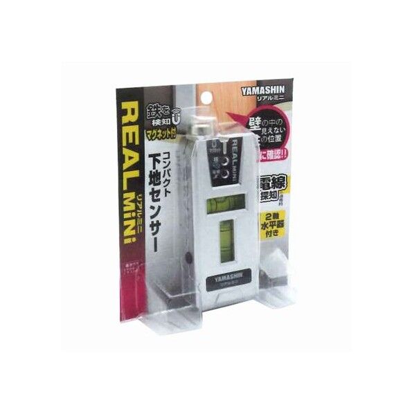 コンパクト下地センサー リアルミニ 2軸水平器付き