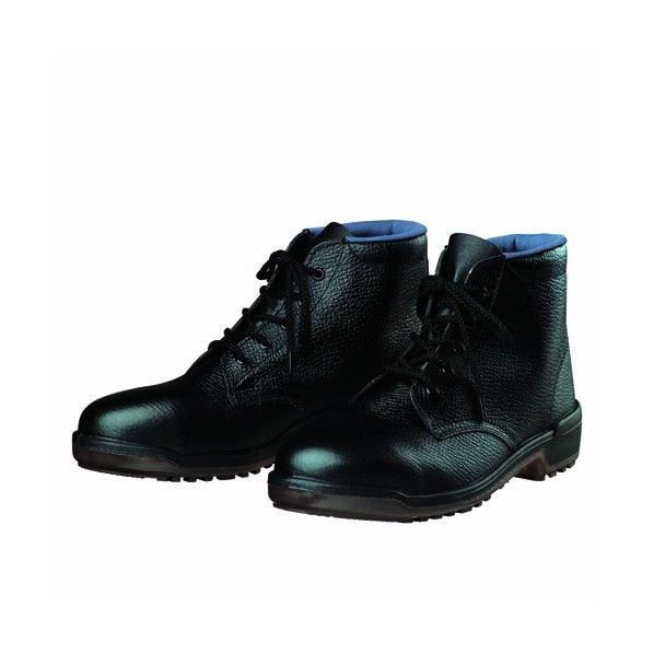 ウレタン底安全靴(ミドルカット)PU二層底 耐滑 衝撃吸収 ブラック 24.0cm D5003 1足