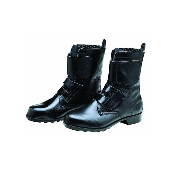 一般作業用安全長編上靴 マジック式 【654】 黒 25.5cm 654-25.5cm 1足