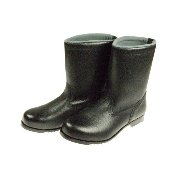 安全靴(半長靴)ラバー1層底 耐滑 ブラック 23.5cm 406G 1足