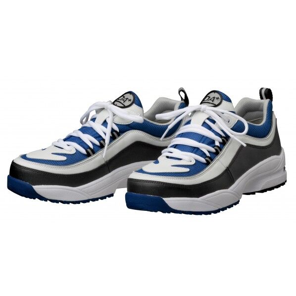 ダイナスティプラス 安全スニーカー JSAA認定 A種合格 ホワイト×ブルー 22.0cm DA+14 1足