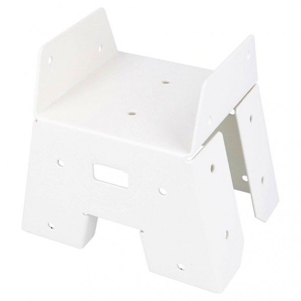 白塗装ソーホースブラケット