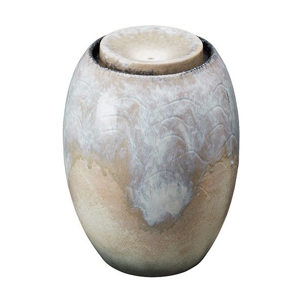 インテリア水琴窟(屋内用) 白窯変 EW20-2 1台