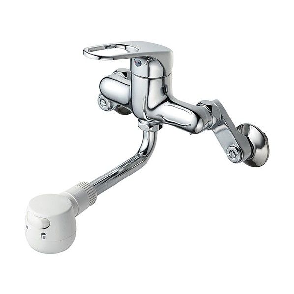 壁付シングルレバー切替シャワー混合栓 メッキ K1700MK-13 1台