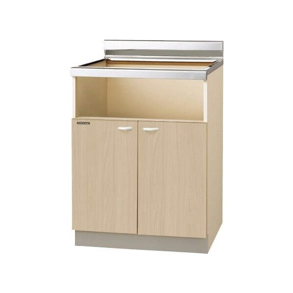 木キャビキッチンクリンプレティ コンロ台(配管スペース付