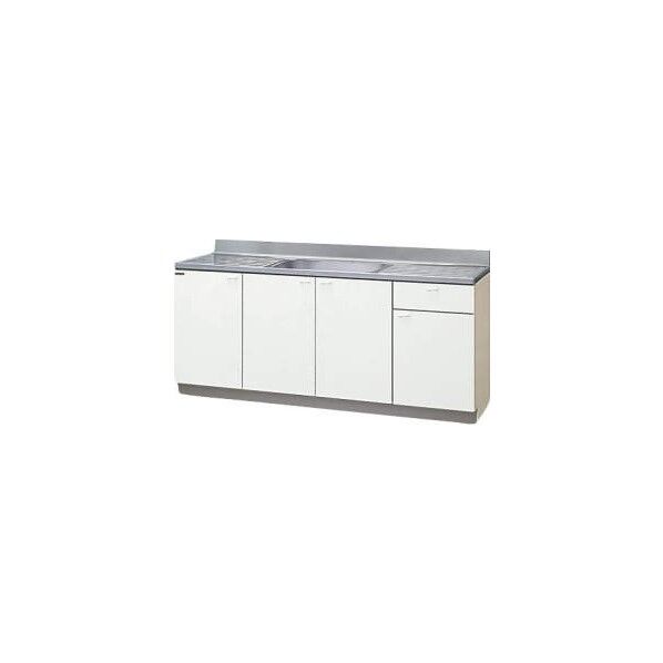 木キャビキッチンクリンプレティ 流し台Lタイプ