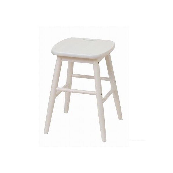 ロースツール(low stool) ホワイト W320×D320×H420 (mm) INS-2823WH 1台