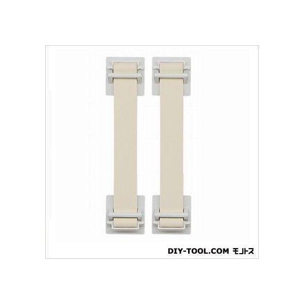 地震対策ゴムストッパー 白色 外寸/D190mm×W42mm×H20mm GS160-W 2個
