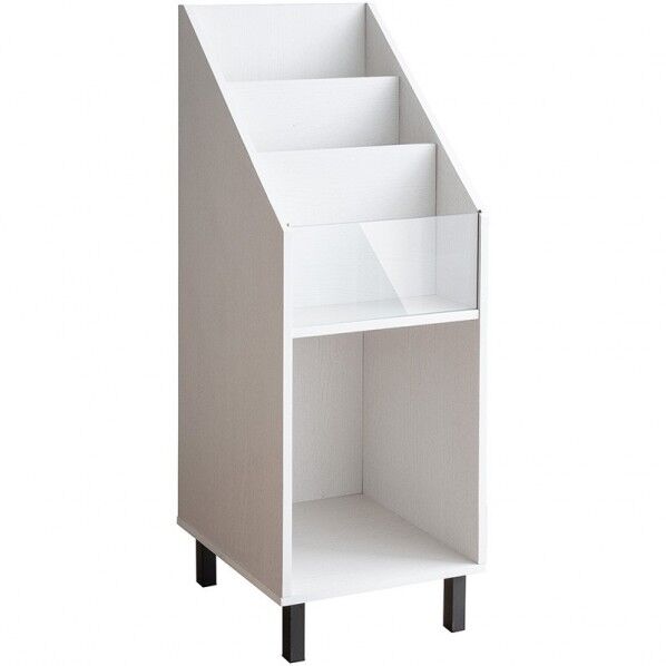 宮武製作所 レコードラック Calmato(カルマート) ホワイト 幅35.5×奥行き35.5×高さ100cm ホワイト RK-1000_WH 1台...