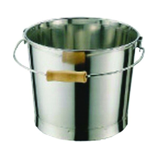 18-8プレスバケツ (目盛付) 10l ABK03010 1個